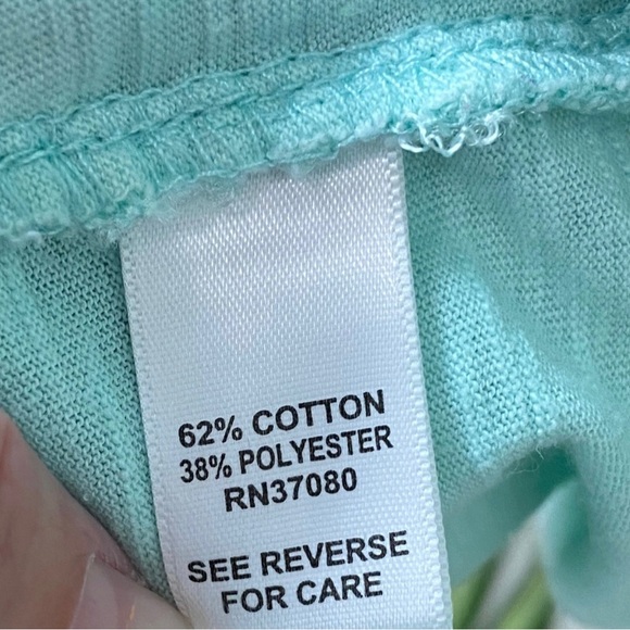 Cato, Plus Size 18/20W Sleeveless Top Pastel Green Eyelet Tiered EUC - Picture 11 of 11